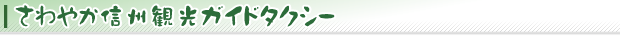 さわやか信州観光ガイドタクシー