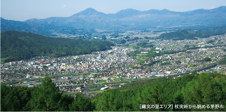 杖突峠から眺める茅野市